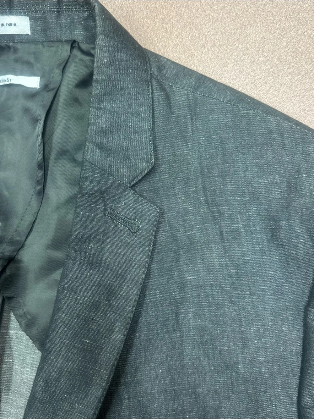 Calvin Klein Charcoal Gray Two-Button Sport Coat Blazer L